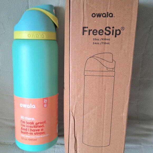 NWT Owala Teal 32oz Freesip Tumbler - Picture 1 of 3